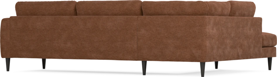 Bridge - 3-sits soffa med divan vänster - Orange