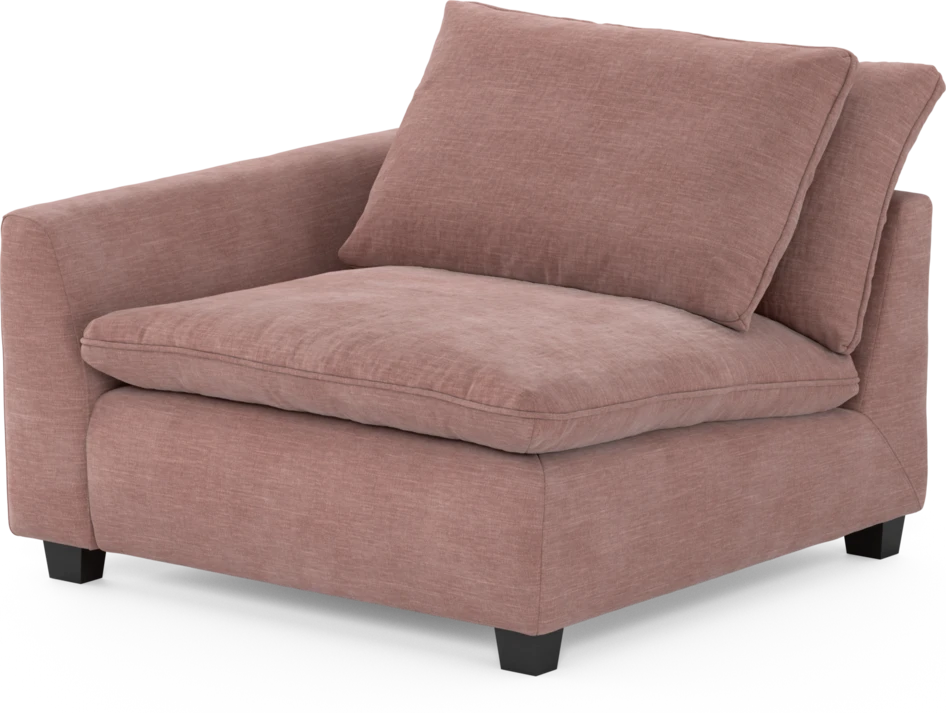 Bellora - 1-sits med armstöd vänster - Rosa