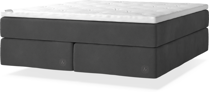 Cape Farewell Exclusive - Kontinentalsäng, dubbelsäng med svävande utseende - Grå