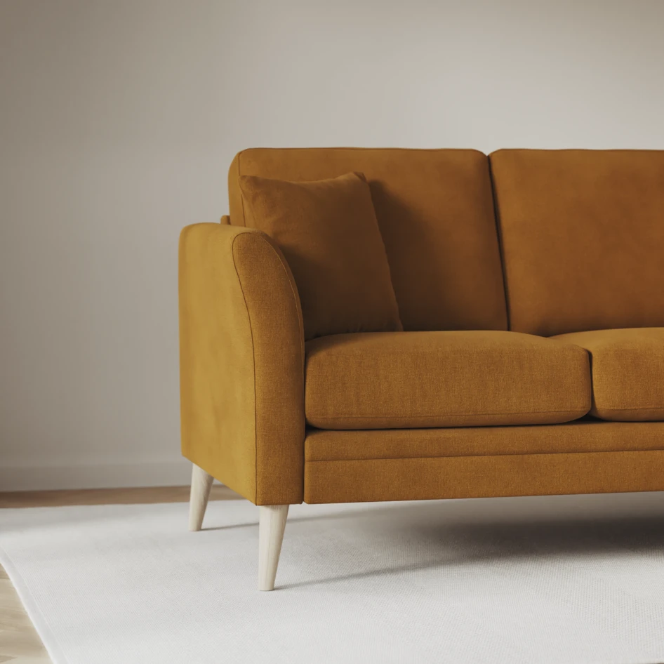 Eden - 3-sits soffa - Gul