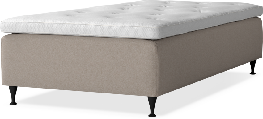 Delux Dream - Ramsäng, enkelsäng med bäddmadrass - Beige