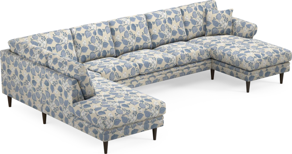 Eden - 3-sits soffa med divan vänster och schäslong höger - Flerfärgad