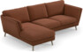 Madison Lux - 2-sits soffa med schäslong vänster - Röd