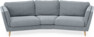 Madison - 3-sits soffa svängd, 90 cm - Blå