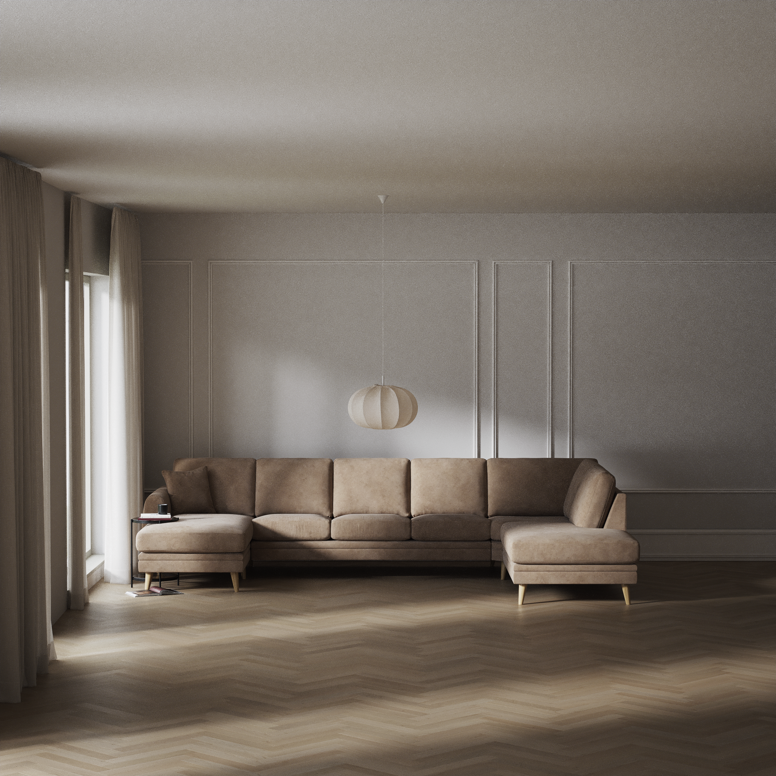 Eden - 3-sits soffa med schäslong vänster och divan höger - inspiration