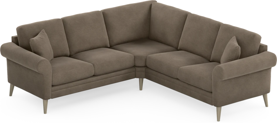Eden - Hörnsoffa, 2+2-sits - Brun