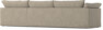 Cherrie Klädsel -  3-sits soffa med divan höger - Beige