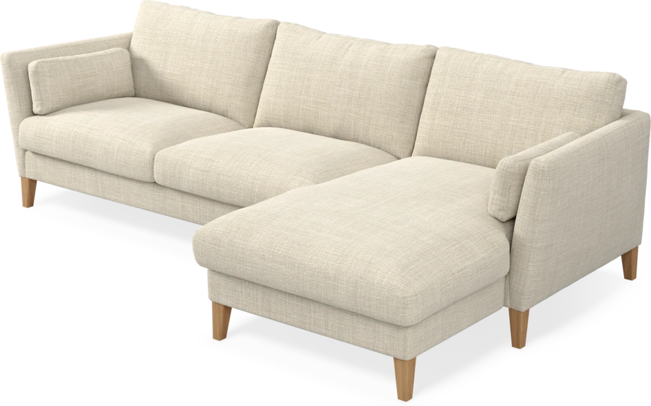 Winston - 3-sits soffa med schäslong, vändbar - Beige
