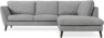 Madison Lux - 2-sits soffa med divan höger - Vit