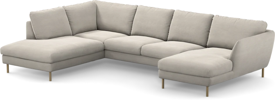 Madison Lux - 2-sits soffa med divan vänster och schäslong höger - Beige