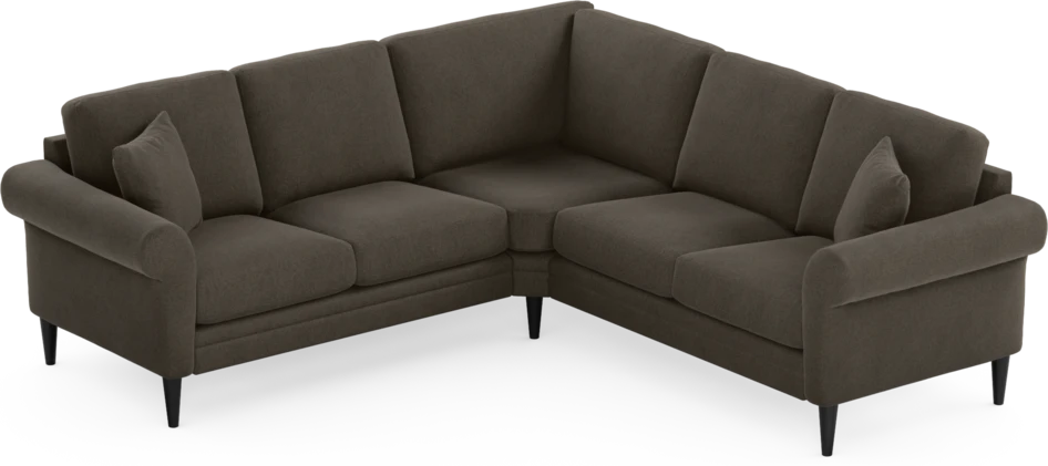 Eden - Hörnsoffa, 2+2-sits - Brun