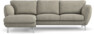 Madison Lux - 2-sits soffa med schäslong vänster - Vit