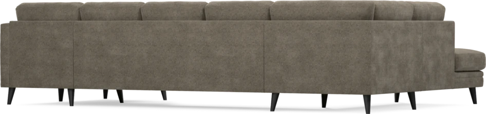 Eden - 3-sits soffa med divan vänster och schäslong höger - Brun