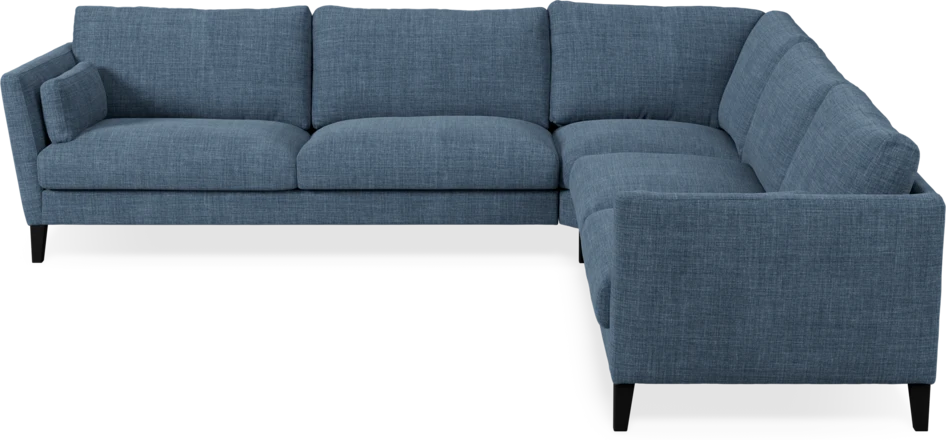Winston - Hörnsoffa, 3+2-sits - Blå