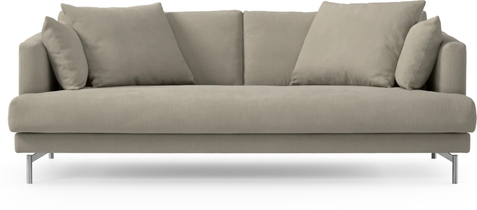 Harper - 3-sits soffa, hel dyna - Beige