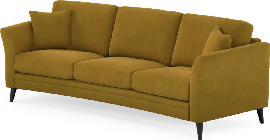 Eden - 3-sits soffa svängd - Gul