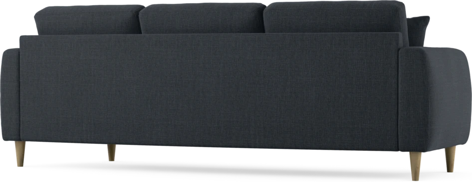 Eden - 3-sits soffa svängd - Blå