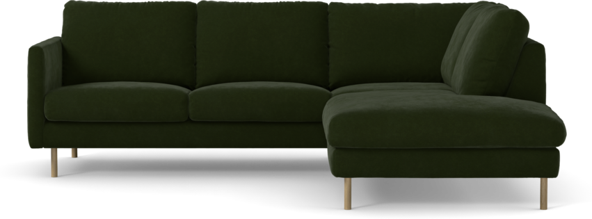 Madison Lux - 2-sits soffa med divan höger - Grön