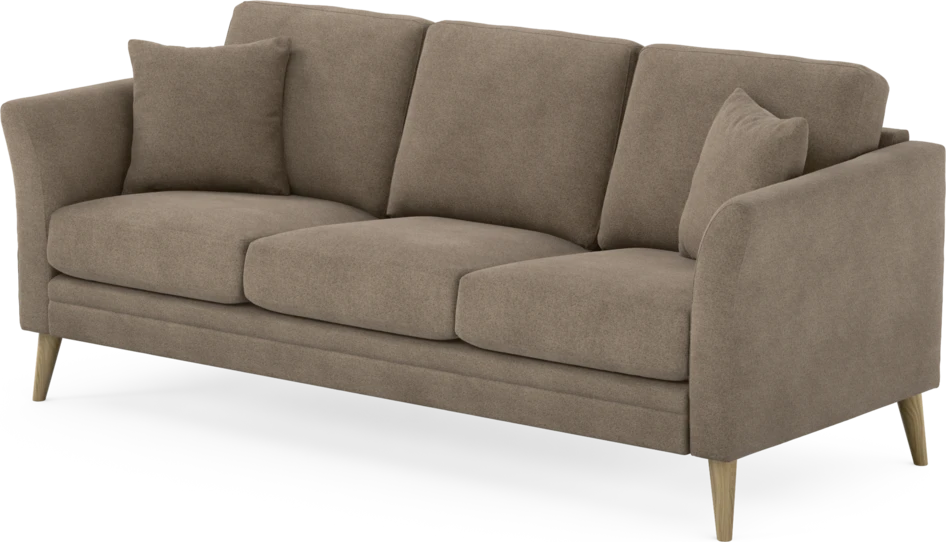 Eden - 3-sits soffa - Brun