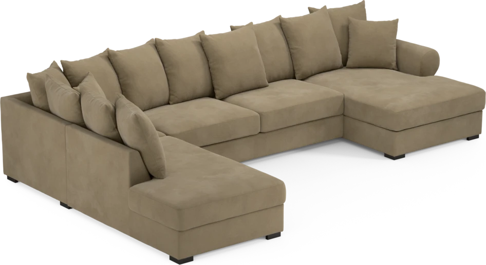 Town - 3-sits soffa med divan vänster och schäslong höger - Beige