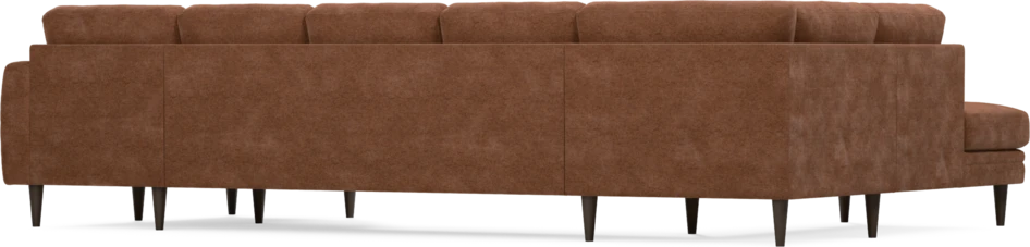 Eden - 3-sits soffa med divan vänster och schäslong höger - Orange