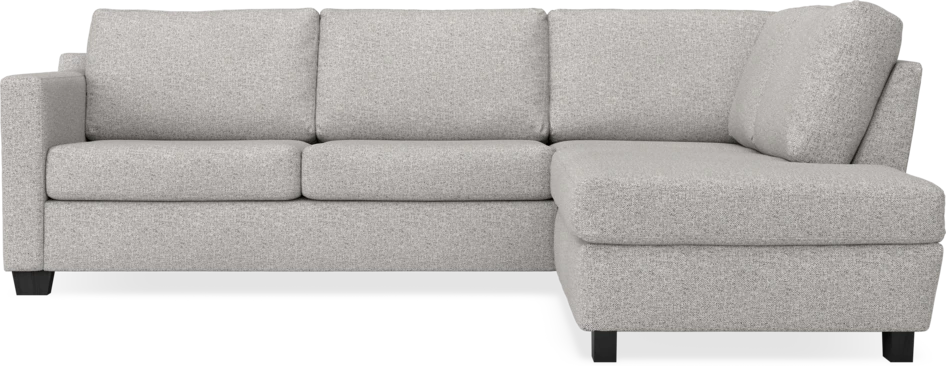 Friday - 2,5-sits soffa med divan höger - Vit