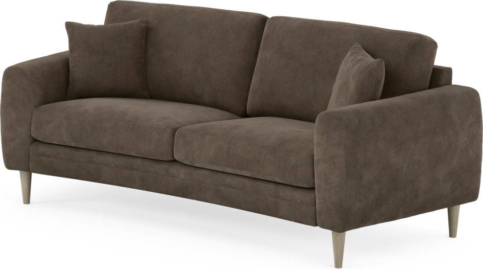 Eden - 2,5-sits soffa svängd - Brun