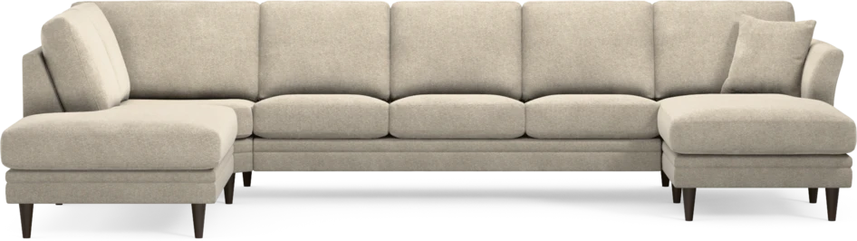 Eden - 3-sits soffa med divan vänster och schäslong höger - Beige