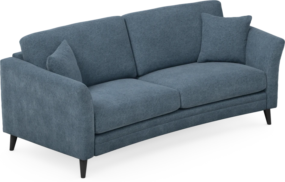 Eden - 2,5-sits soffa svängd - Blå