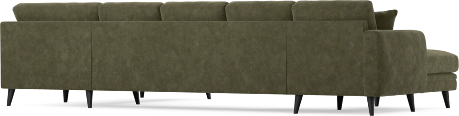 Eden - 3-sits soffa med schäslong vänster och divan höger - Grön