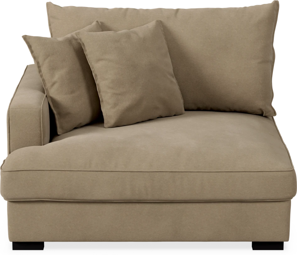 Rossi - 1,5-sits med armstöd vänster - Beige