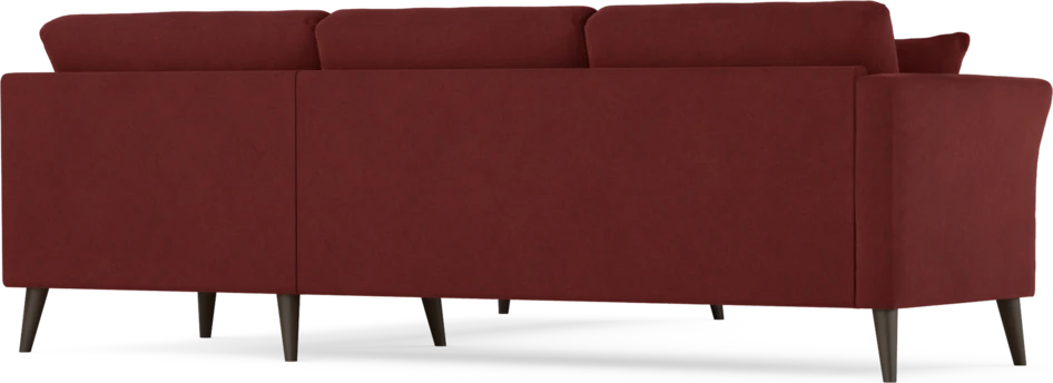 Eden - Hörnsoffa, 2,5+2,5-sits - Röd