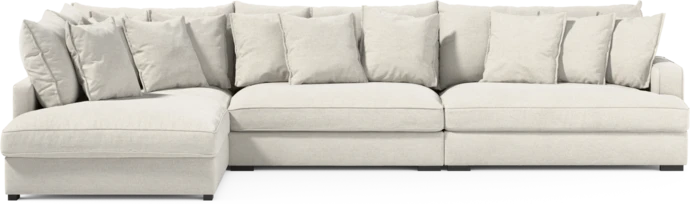 Rossi, 4-sits soffa med divan vänster