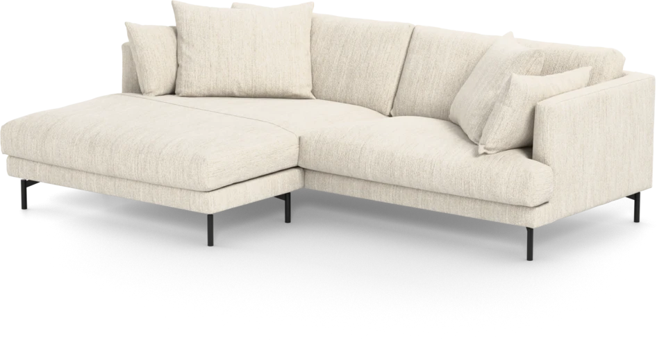 Harper - 4-sits med schäslong XL vänster - Vit