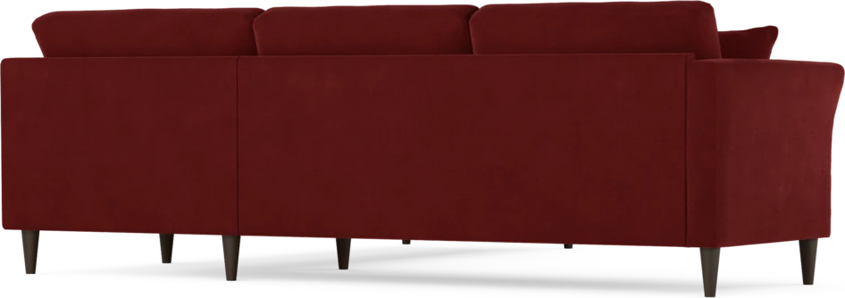 Eden - Hörnsoffa, 2,5+2,5-sits - Röd
