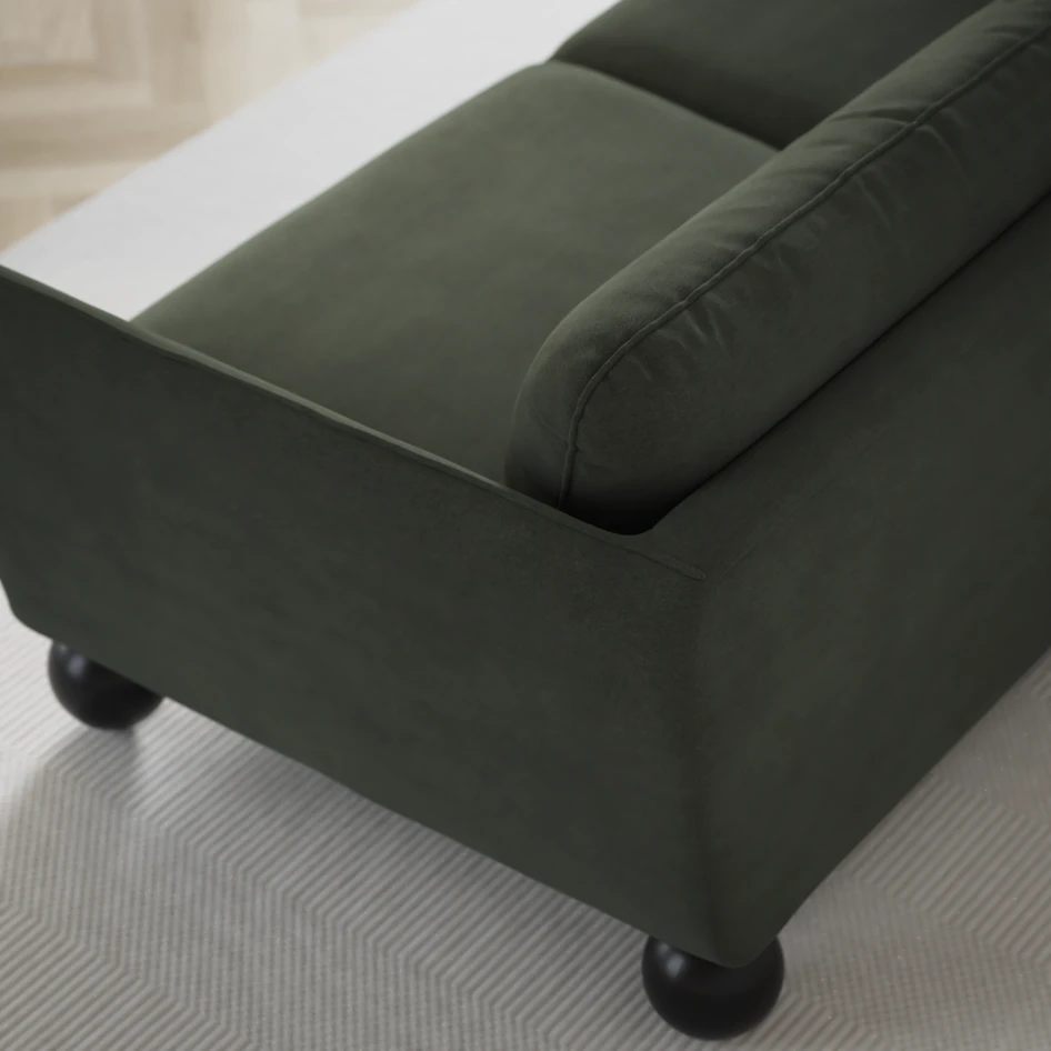 Madison Lux - Hörnsoffa 3+2-sits, hörn 1 - Grön