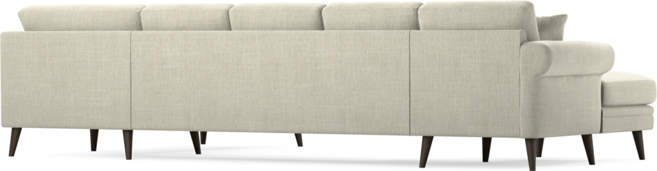 Eden - 3-sits soffa med schäslong vänster och divan höger - Beige