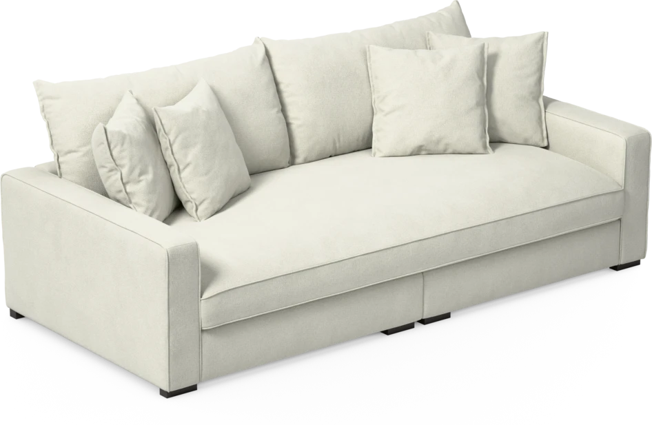 Rossi - 3-sits soffa, hel dyna - Vit