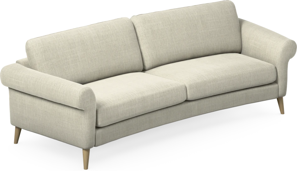Bridge - 3-sits soffa svängd - Beige