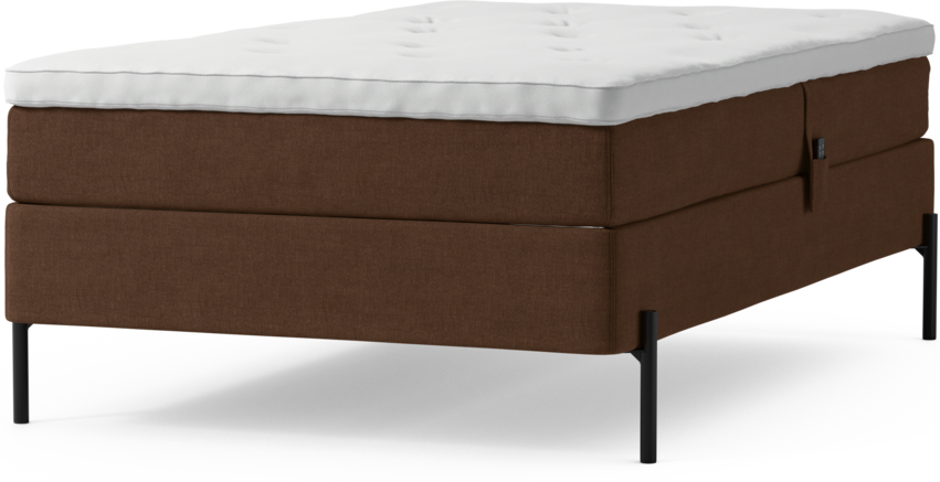 Delux Sense - Ställbar säng, enkelsäng med bäddmadrass och sängben