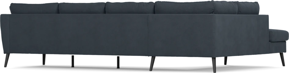County - 3-sits soffa med divan vänster - Blå