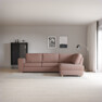 Friday - 2,5-sits soffa med divan höger - Rosa