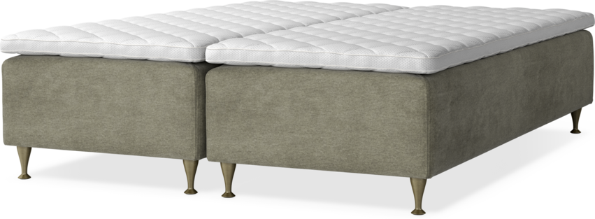 Delux Dream - Ramsäng, dubbelsäng med bäddmadrass - Beige