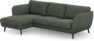 Madison Lux - 2-sits soffa med schäslong vänster - Grön