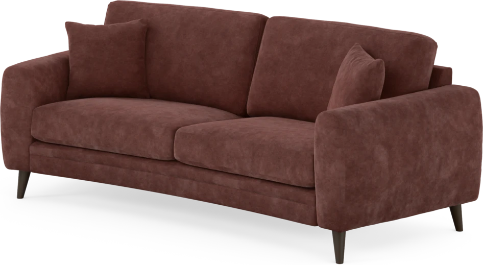 Eden - 2,5-sits soffa svängd - Röd