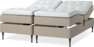 Delux Sense - Ställbar säng, dubbelsäng med bäddmadrass - Beige