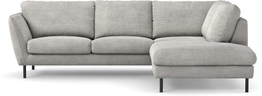 Madison Lux - 2-sits soffa med divan höger - Grå