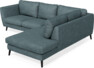 Madison - 2-sits soffa med divan höger - Turkos