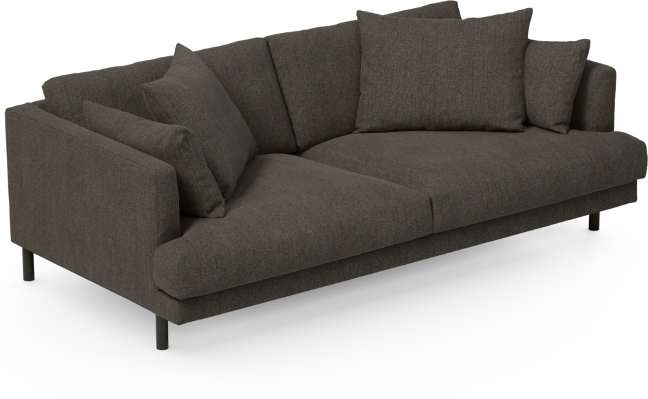 Harper - 3-sits soffa - Brun