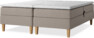 Delux Sense - Ställbar säng, dubbelsäng med bäddmadrass - Beige